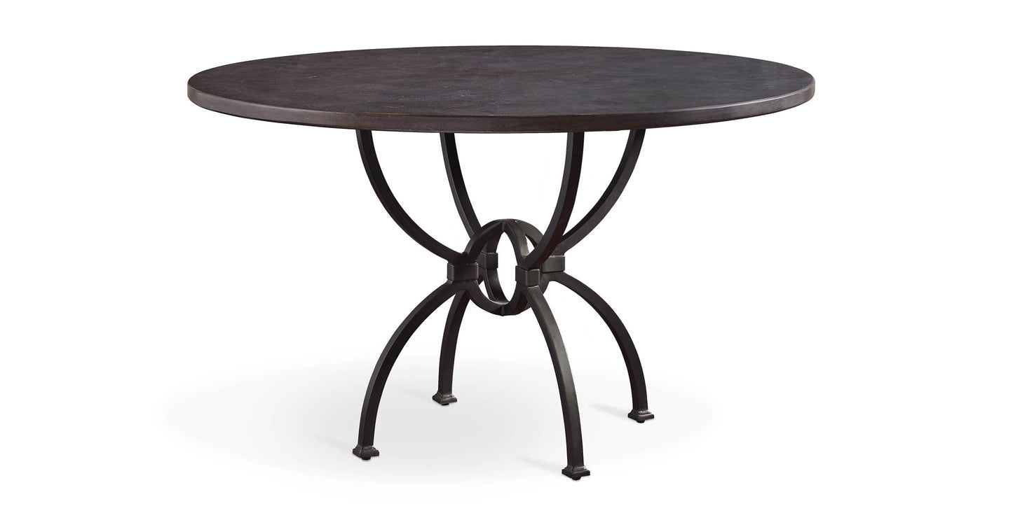 Atlas Blue Stone Round Dining Table Bassett