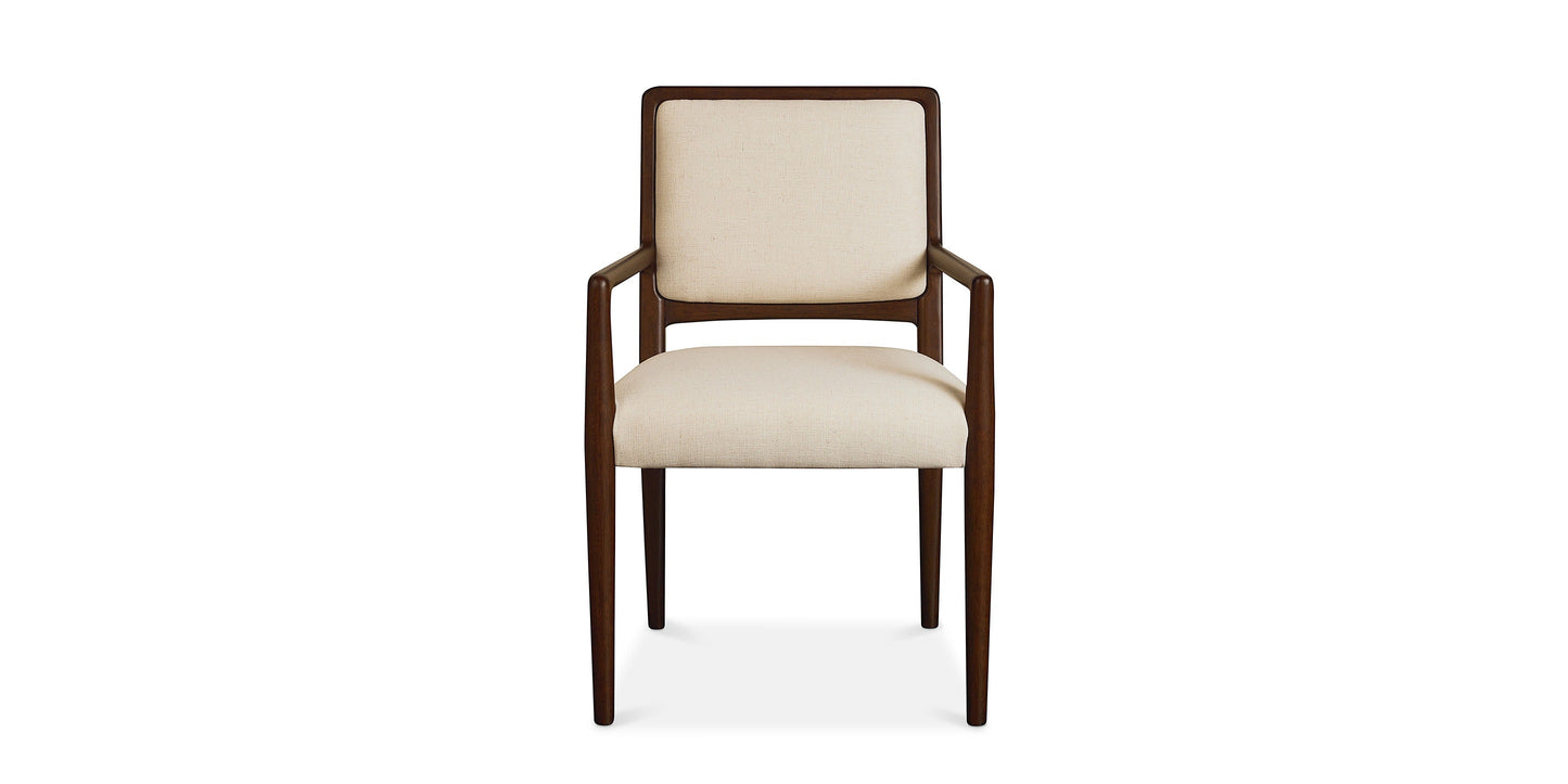 Bassett Copenhagen Arm Chair — Danish Modern Dining, Your Cover Choice Bassett Dining Chair