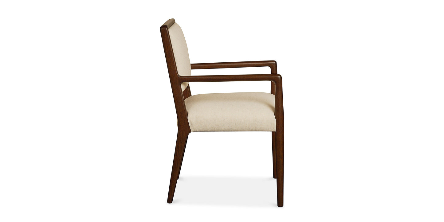 Bassett Copenhagen Arm Chair — Danish Modern Dining, Your Cover Choice Bassett Dining Chair