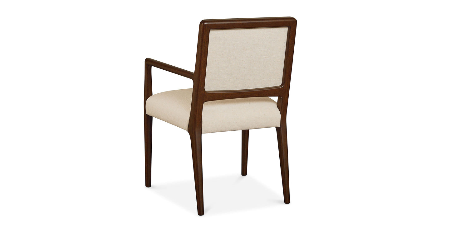Bassett Copenhagen Arm Chair — Danish Modern Dining, Your Cover Choice Bassett Dining Chair