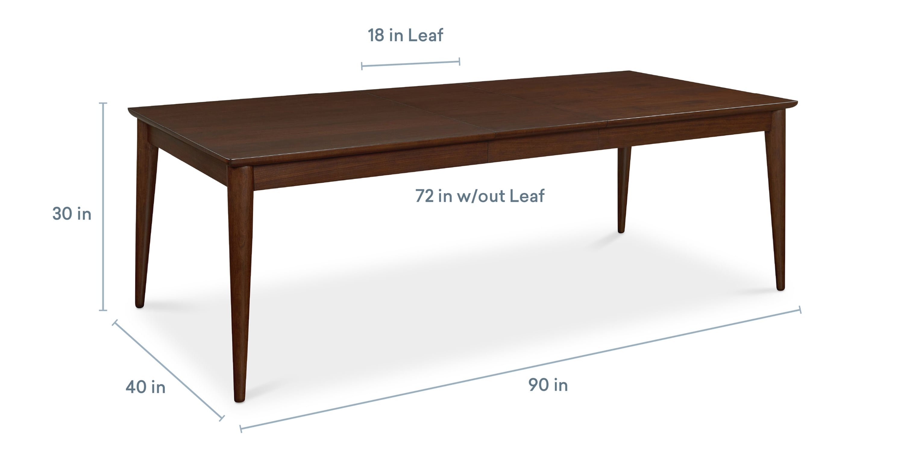 Copenhagen Rectangle Dining Table with Leaf Bassett