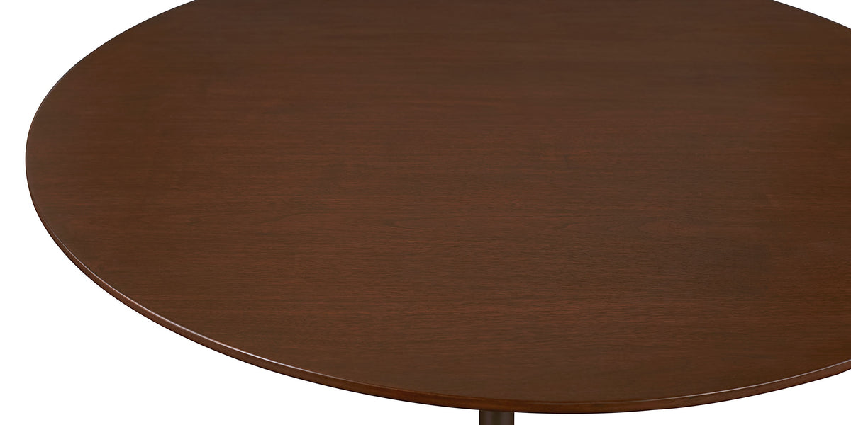 Bassett Copenhagen 60" Round Dining Table Top — Walnut, Made in USA Bassett Dining Table