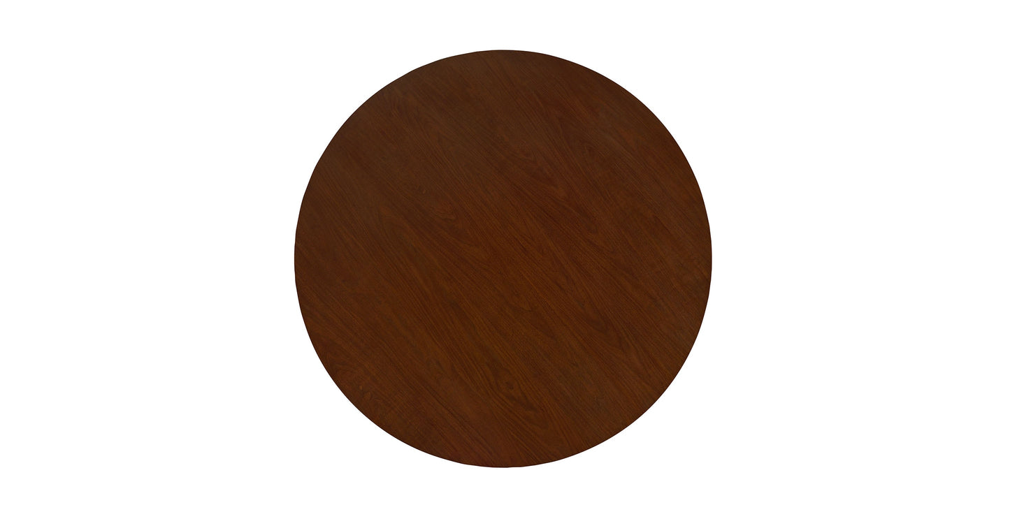 Bassett Copenhagen 60" Round Table — Seats Six, Danish Modern Bassett Dining Table