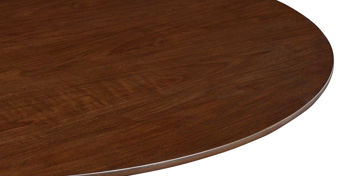 Bassett Copenhagen 60" Round Table — Seats Six, Danish Modern Bassett Dining Table