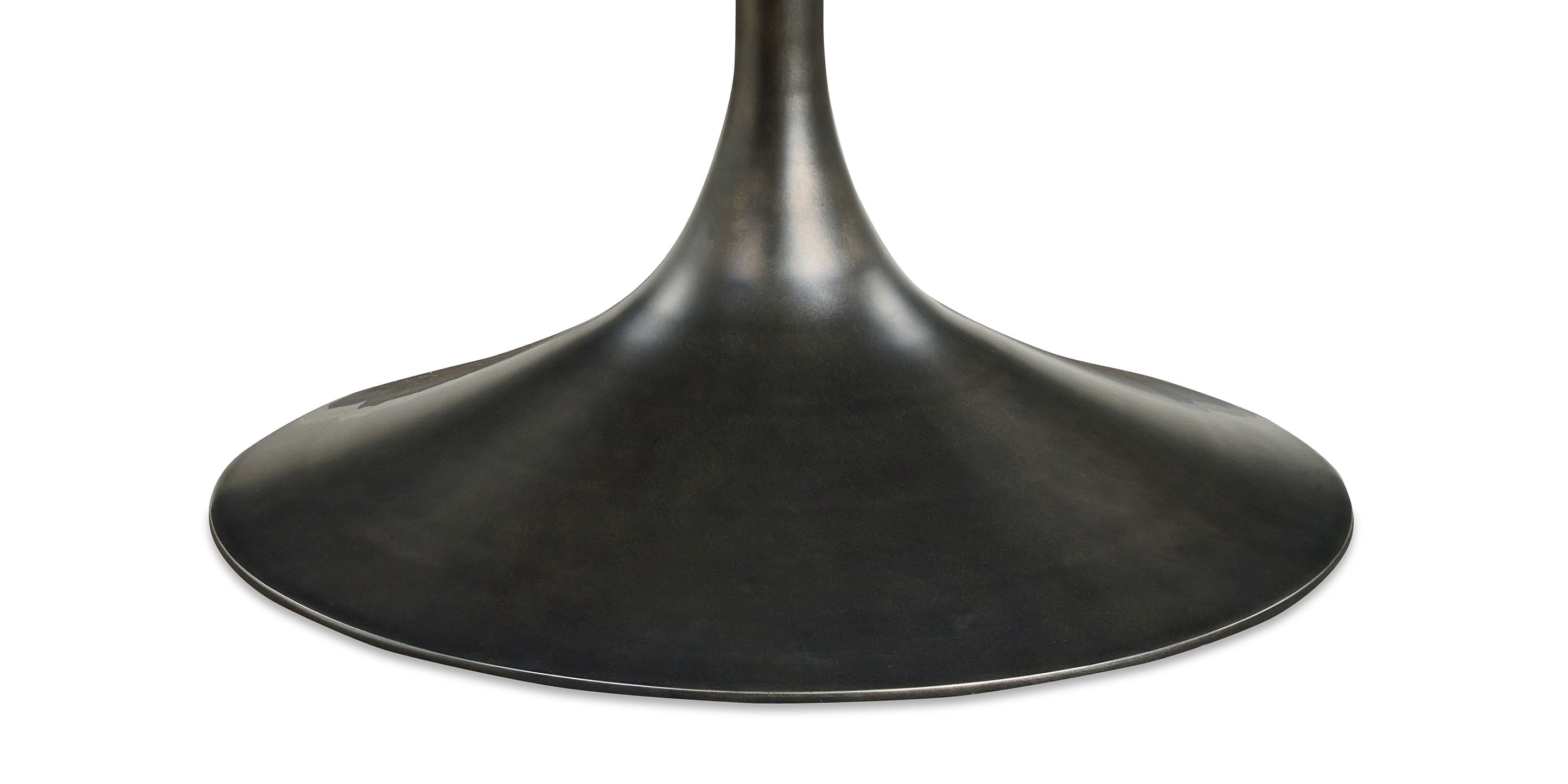 Bassett Copenhagen 60" Round Table — Seats Six, Danish Modern Bassett Dining Table