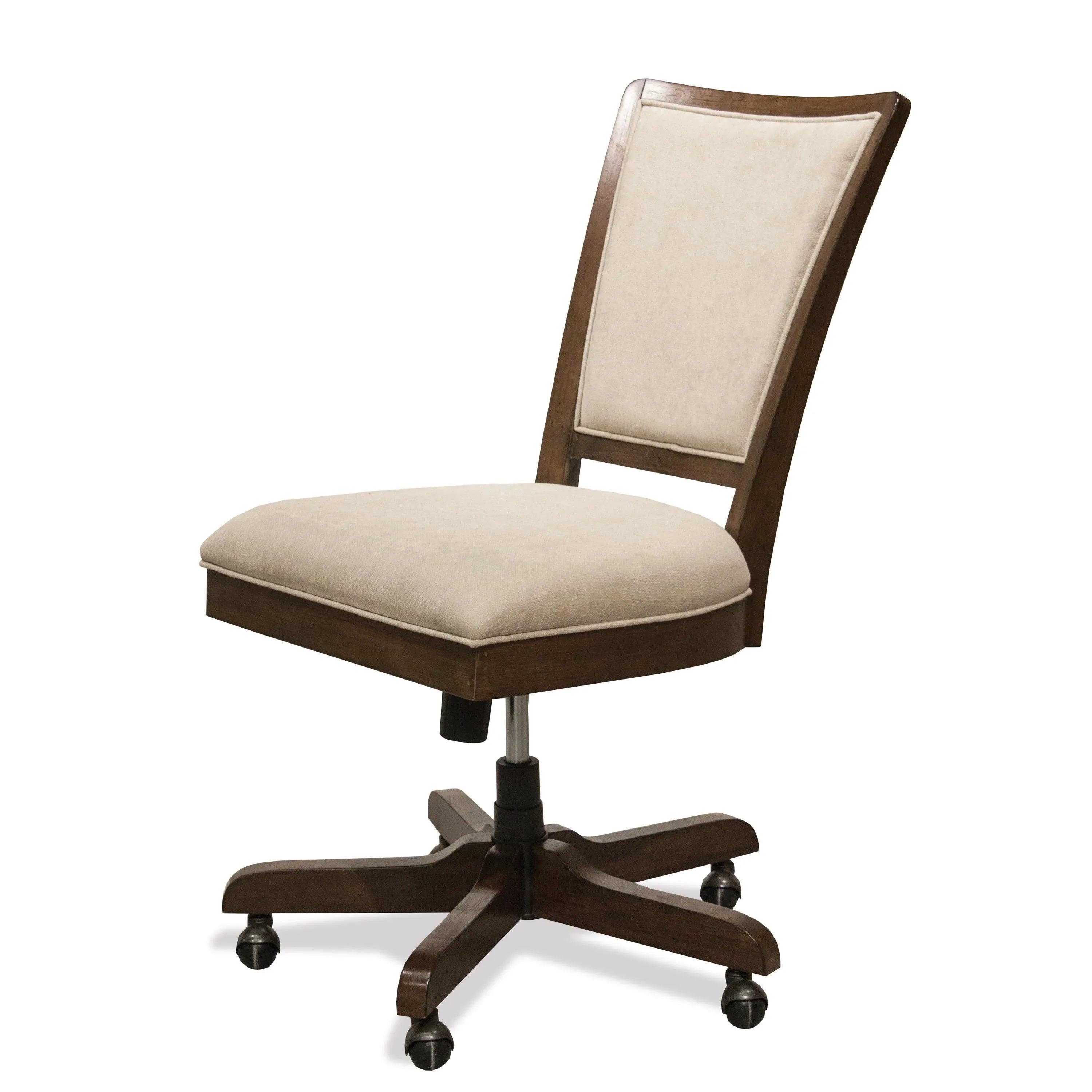 Riverside Vogue Uph Desk Chair — Plymouth Brown Oak Riverside Furniture Desks
