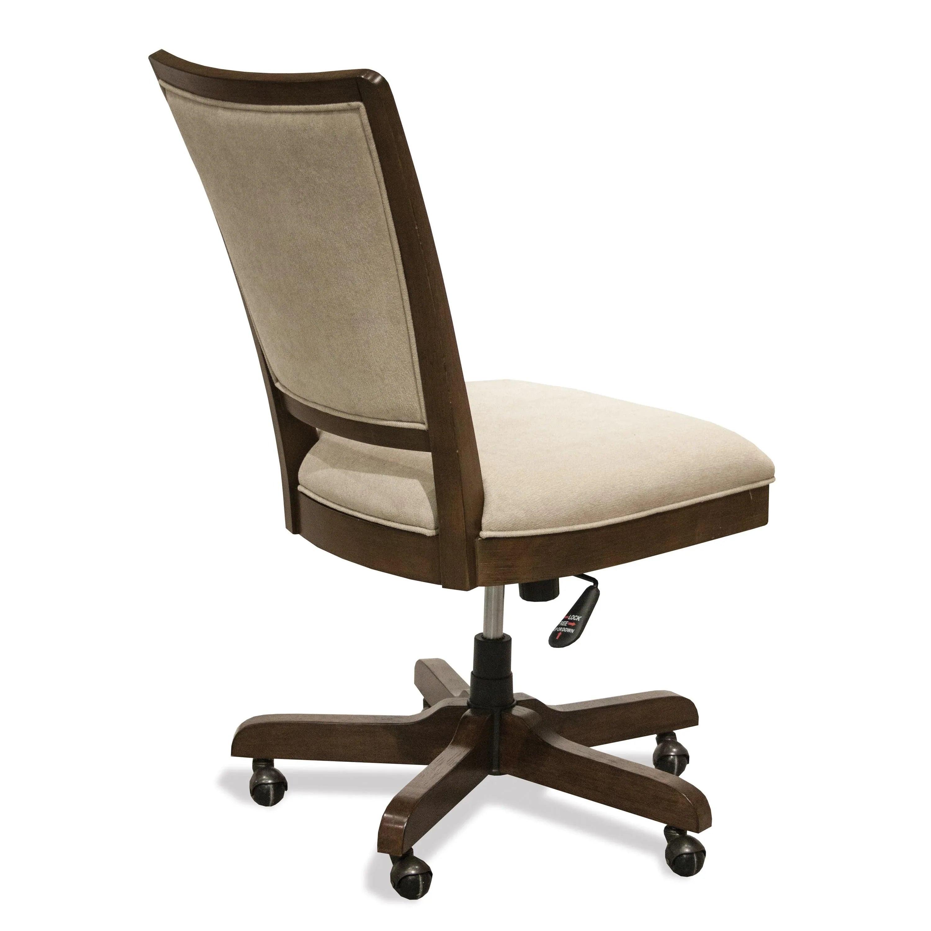 Riverside Vogue Uph Desk Chair — Plymouth Brown Oak Riverside Furniture Desks