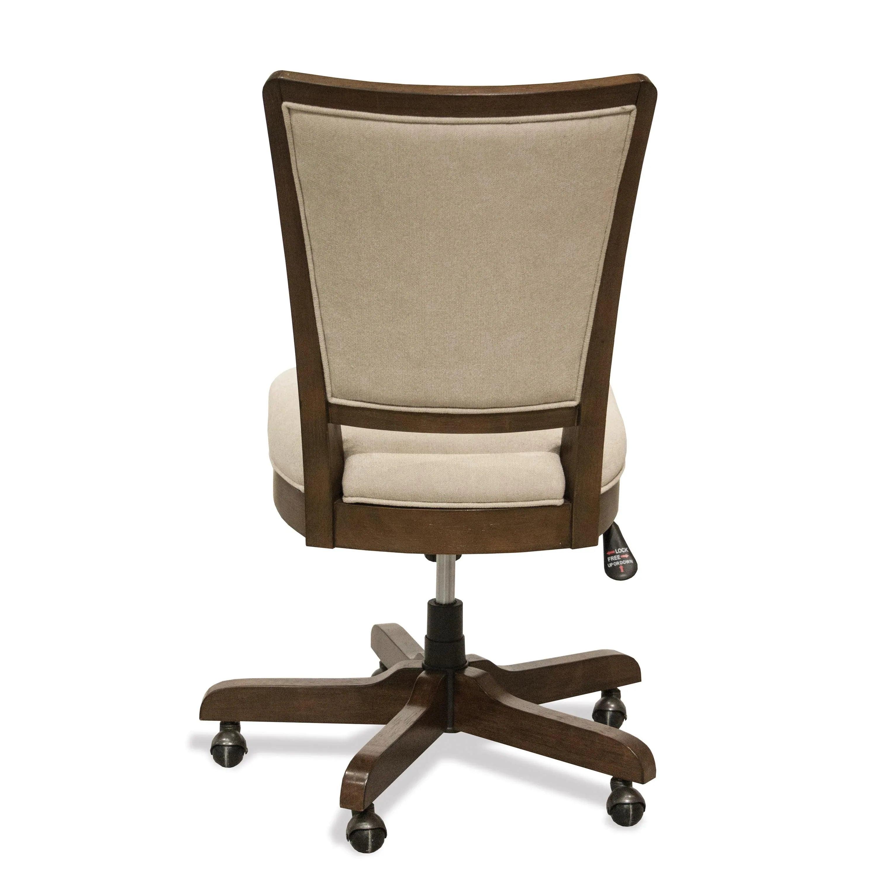 Riverside Vogue Uph Desk Chair — Plymouth Brown Oak Riverside Furniture Desks