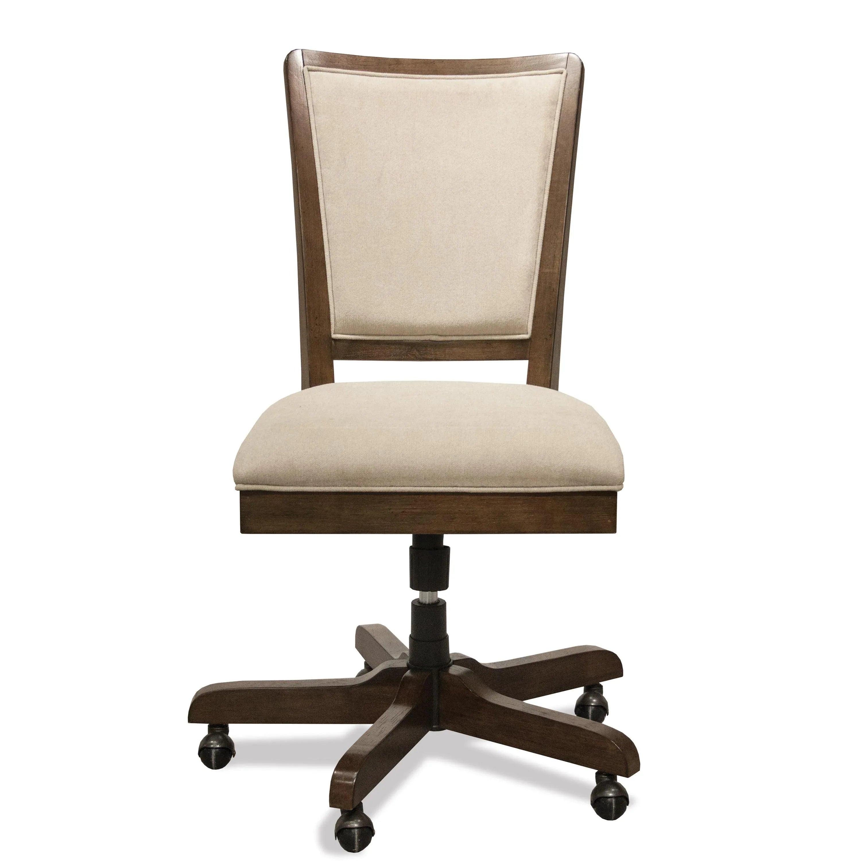 Riverside Vogue Uph Desk Chair — Plymouth Brown Oak Riverside Furniture Desks