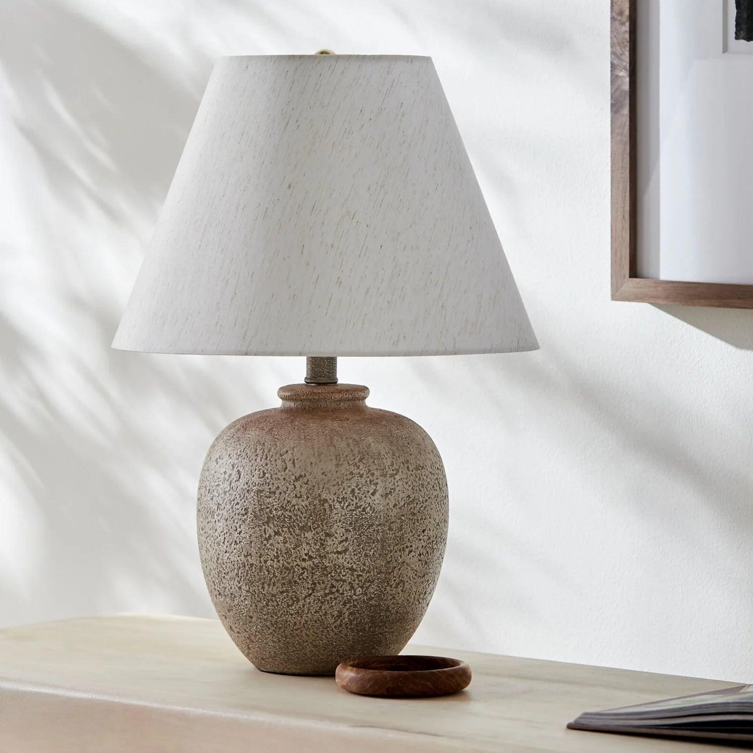 Apres Accent Table Lamp — Light Gray Livabliss Table Lamp