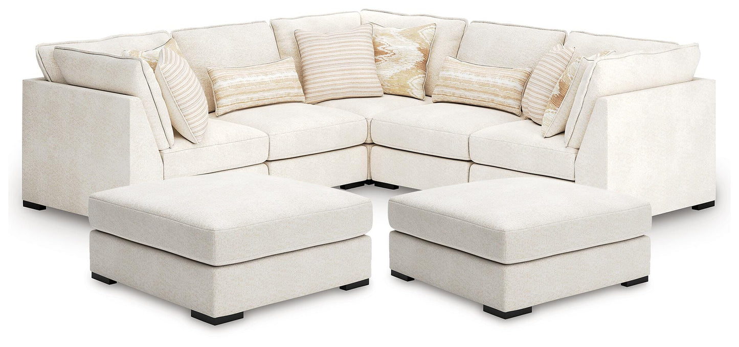 Donelson Creek 5-Piece Modular Sectional and 2 Ottomans Benchcraft® Living Room
