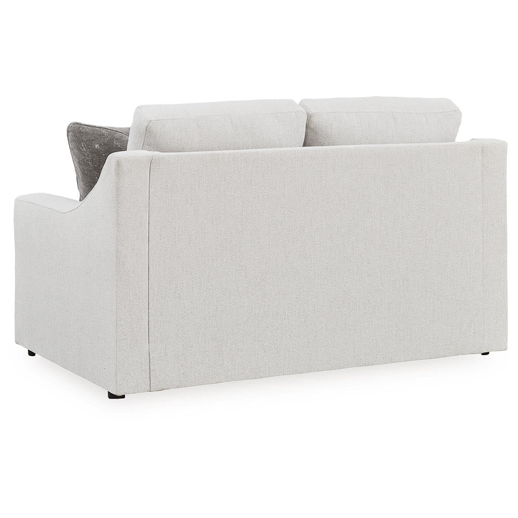 Maitelynn Loveseat — Chalk with Feather-Fiber Accent Pillows Signature Design by Ashley® Living Room