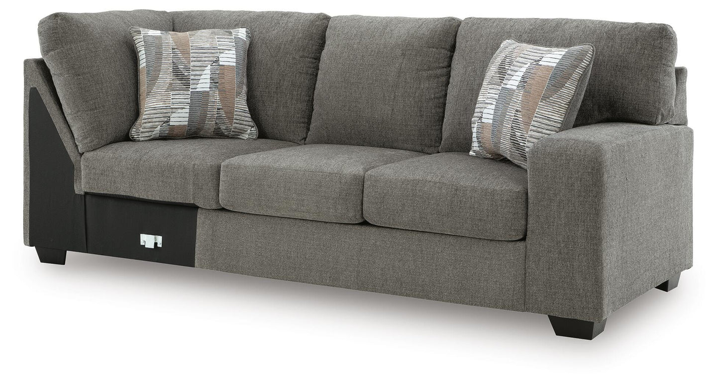 Clarington 3-Piece Sectional and Oversized Ottoman — Wedge Corner Signature Design by Ashley® Living Room