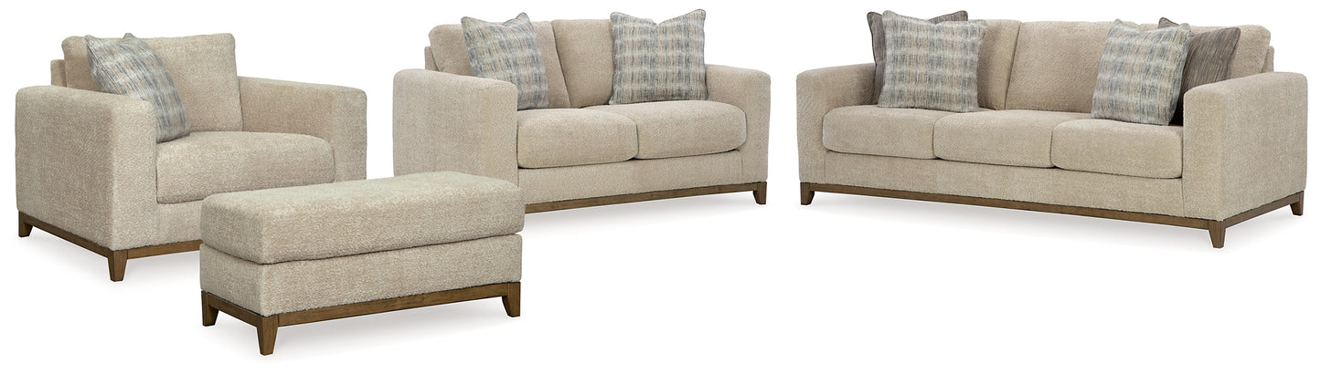 Parklynn Sofa, Loveseat, Oversized Chair and Ottoman