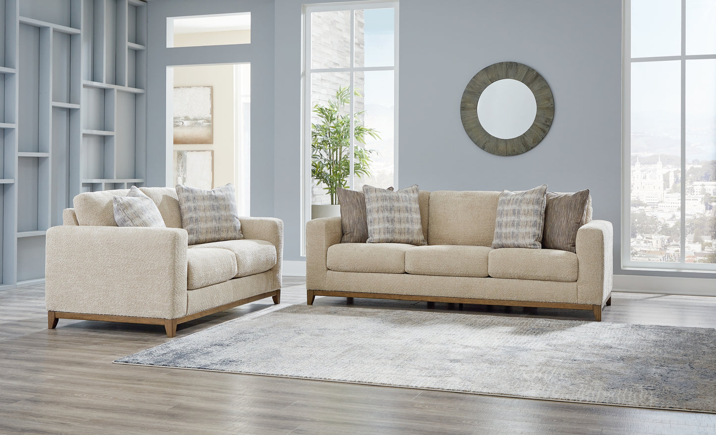 Parklynn Sofa, Loveseat, Oversized Chair and Ottoman