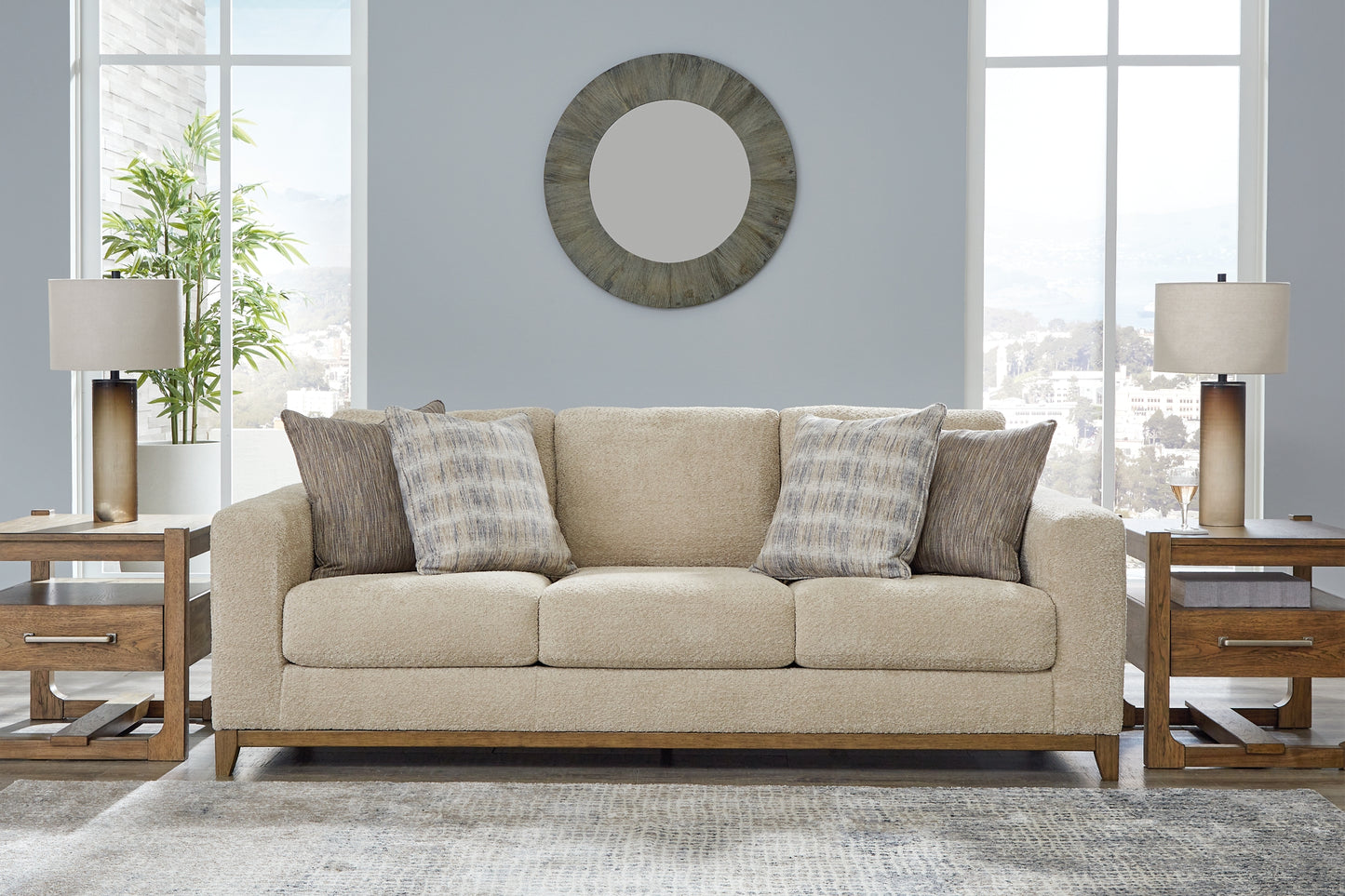 Parklynn Sofa, Loveseat, Oversized Chair and Ottoman