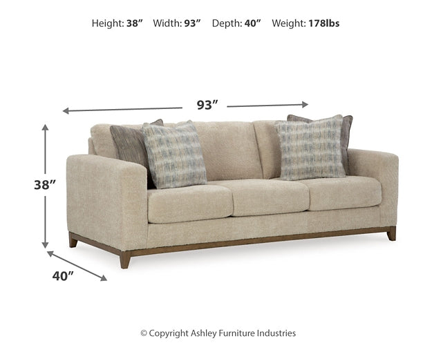 Parklynn Sofa, Loveseat, Oversized Chair and Ottoman