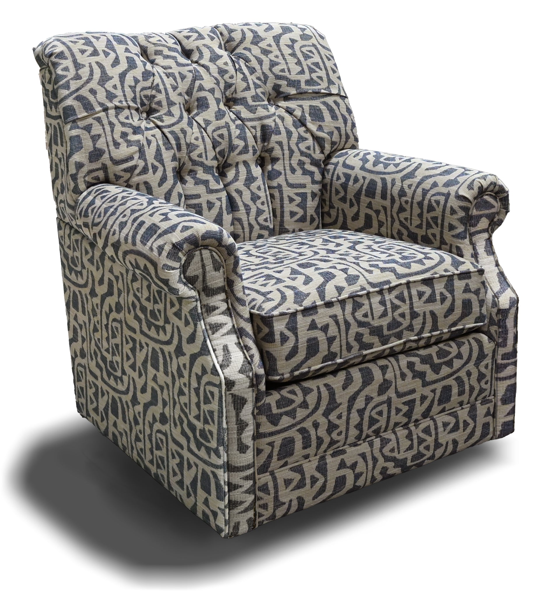 Perry Swivel Chair with Nails