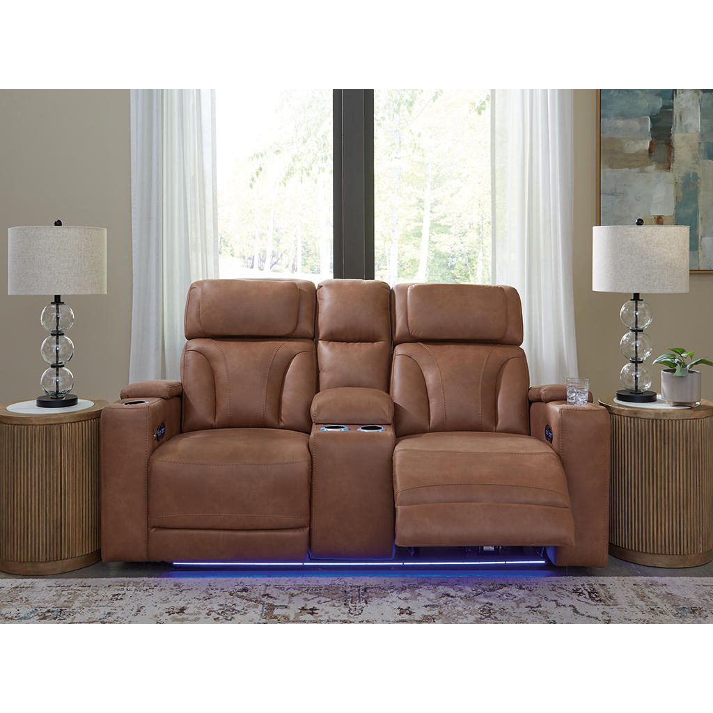 Clean-Slate Power Reclining Loveseat with Console Signature Design by Ashley® Living Room