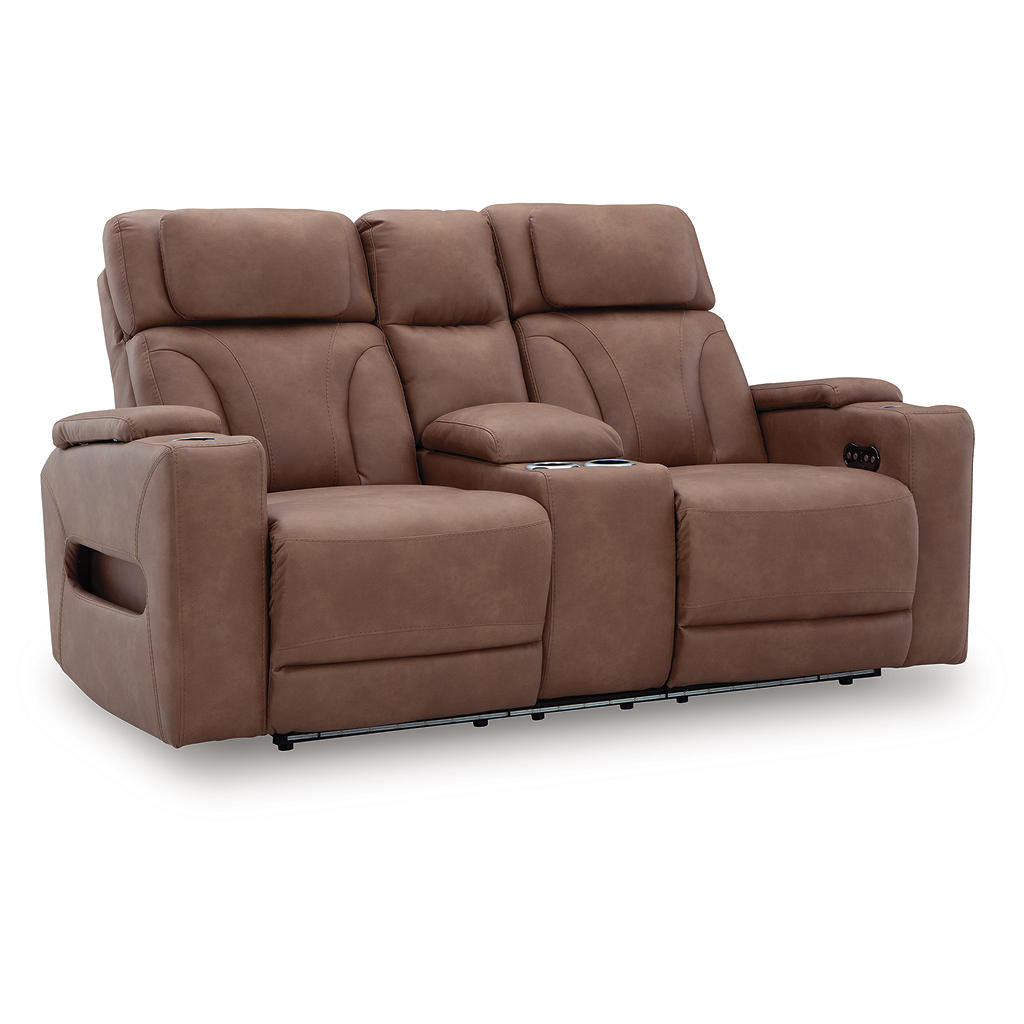 Clean-Slate Power Reclining Loveseat with Console Signature Design by Ashley® Living Room
