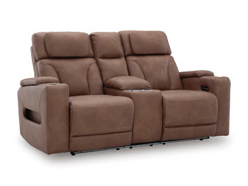 Clean-Slate Power Reclining Loveseat with Console Signature Design by Ashley® Living Room