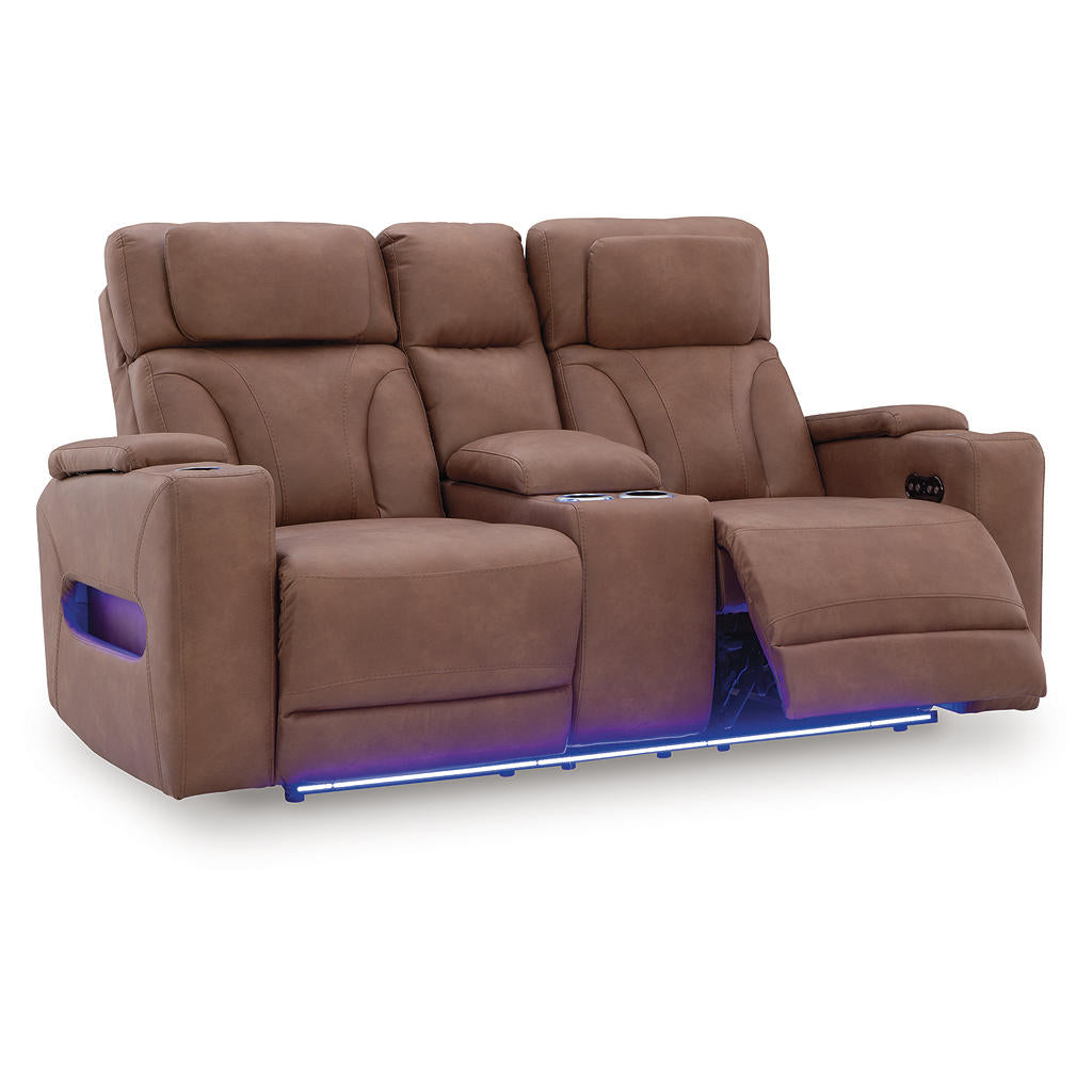 Clean-Slate Power Reclining Loveseat with Console Signature Design by Ashley® Living Room