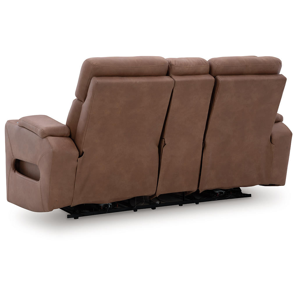 Clean-Slate Power Reclining Loveseat with Console Signature Design by Ashley® Living Room
