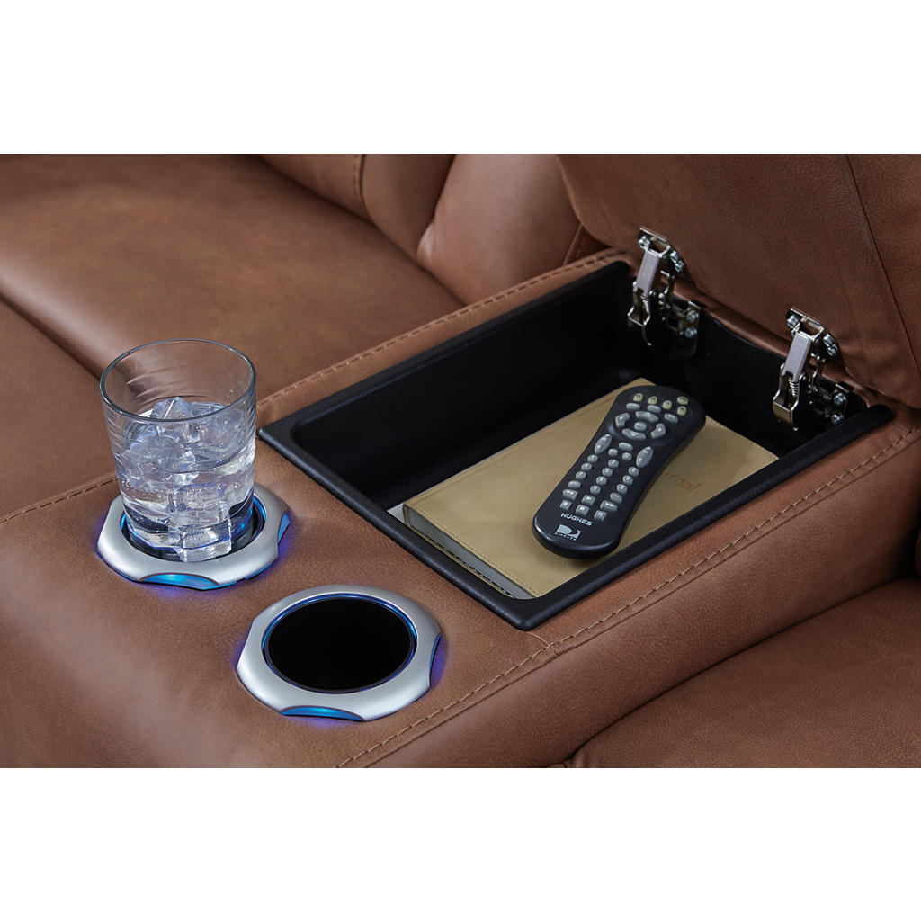Clean-Slate Power Reclining Loveseat with Console Signature Design by Ashley® Living Room