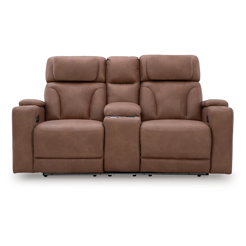 Clean-Slate Power Reclining Loveseat with Console Signature Design by Ashley® Living Room