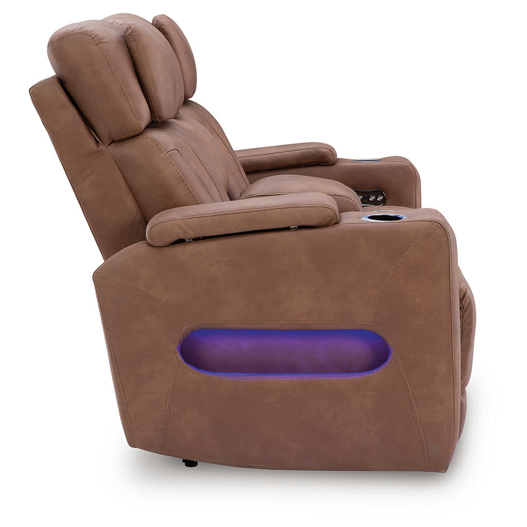 Clean-Slate Power Reclining Loveseat with Console Signature Design by Ashley® Living Room