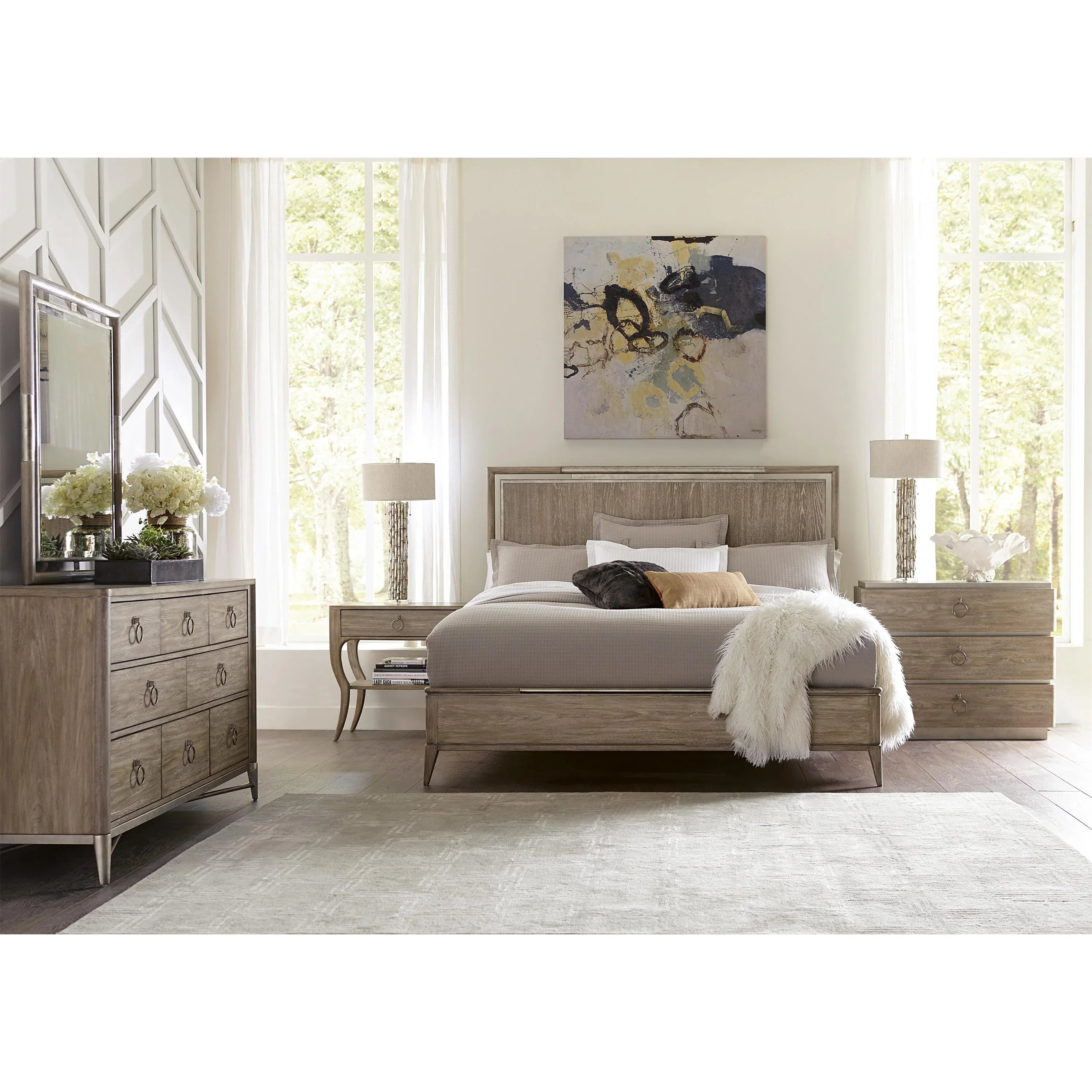 Sophie 5/0-6/6 Panel Bed Rails Riverside Furniture Bedroom