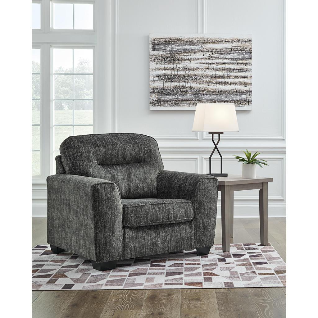 Lonoke Sofa, Loveseat, Oversized Chair and Ottoman — Gunmetal Signature Design by Ashley® Uncategorized