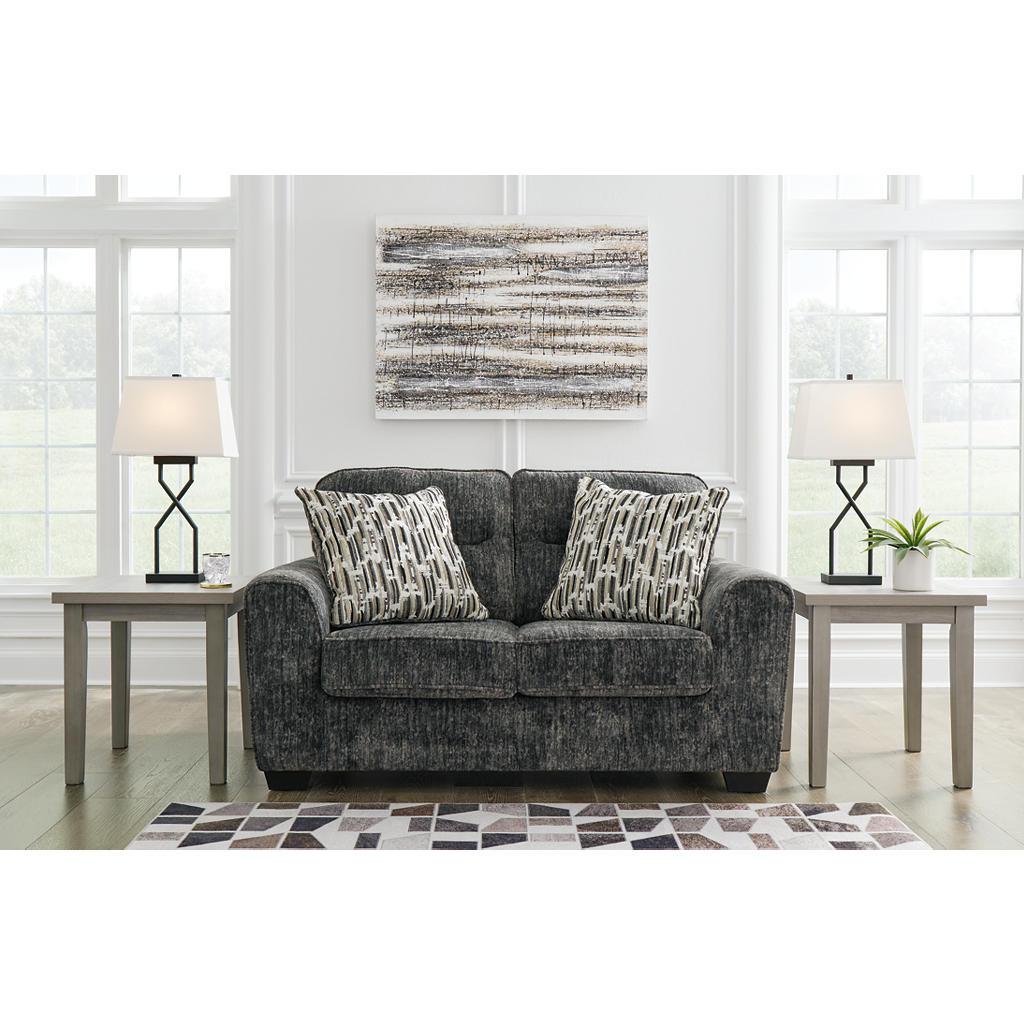 Lonoke Sofa, Loveseat, Oversized Chair and Ottoman — Gunmetal Signature Design by Ashley® Uncategorized