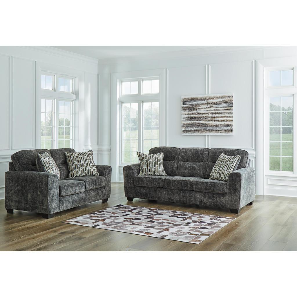 Lonoke Sofa, Loveseat, Oversized Chair and Ottoman — Gunmetal Signature Design by Ashley® Uncategorized