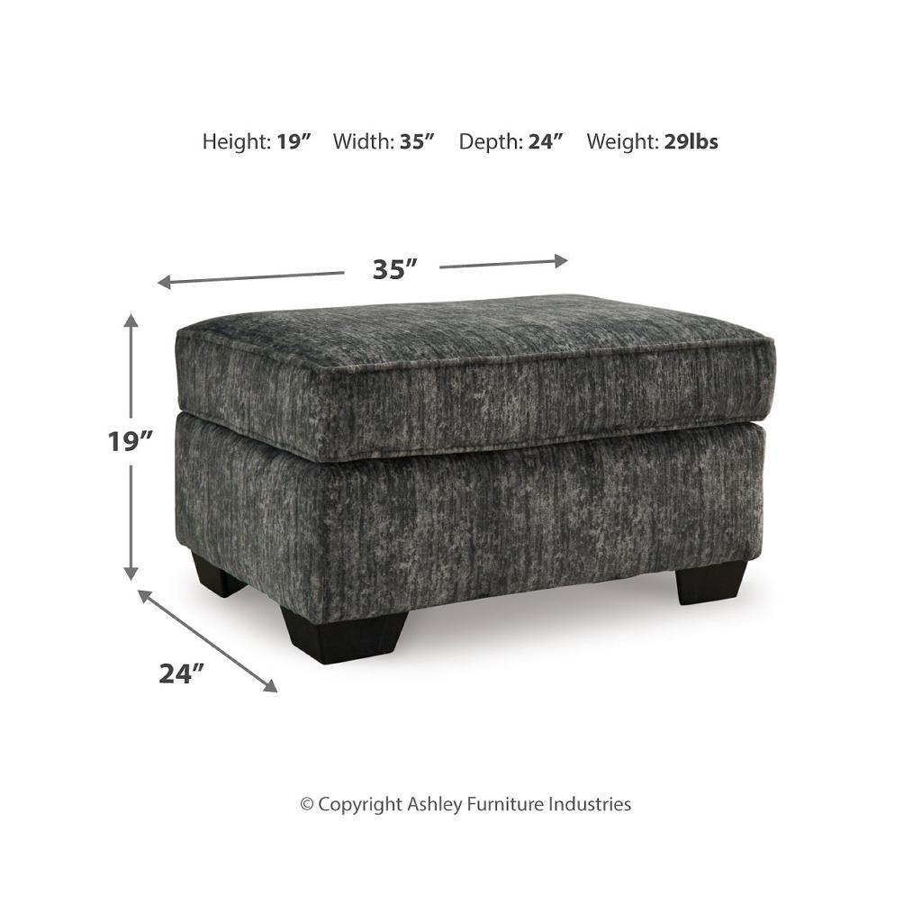 Lonoke Sofa, Loveseat, Oversized Chair and Ottoman — Gunmetal Signature Design by Ashley® Uncategorized