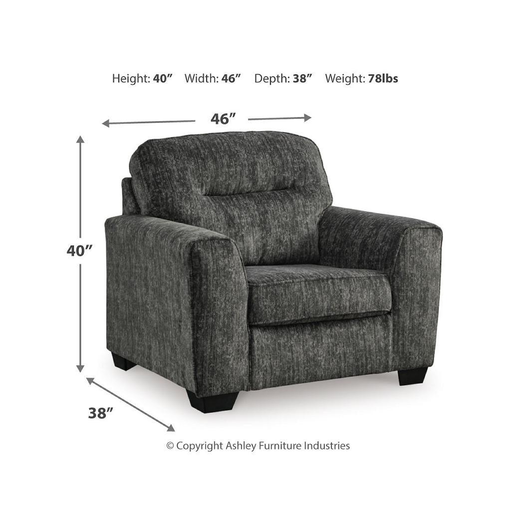 Lonoke Sofa, Loveseat, Oversized Chair and Ottoman — Gunmetal Signature Design by Ashley® Uncategorized