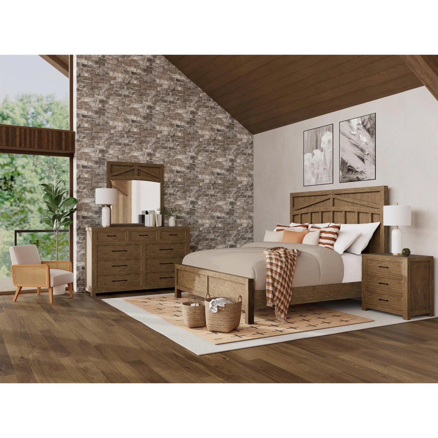Bozeman Panel Headboard 6/0-6/6 — King or Cal King, 80 wide Riverside Furniture Bedroom