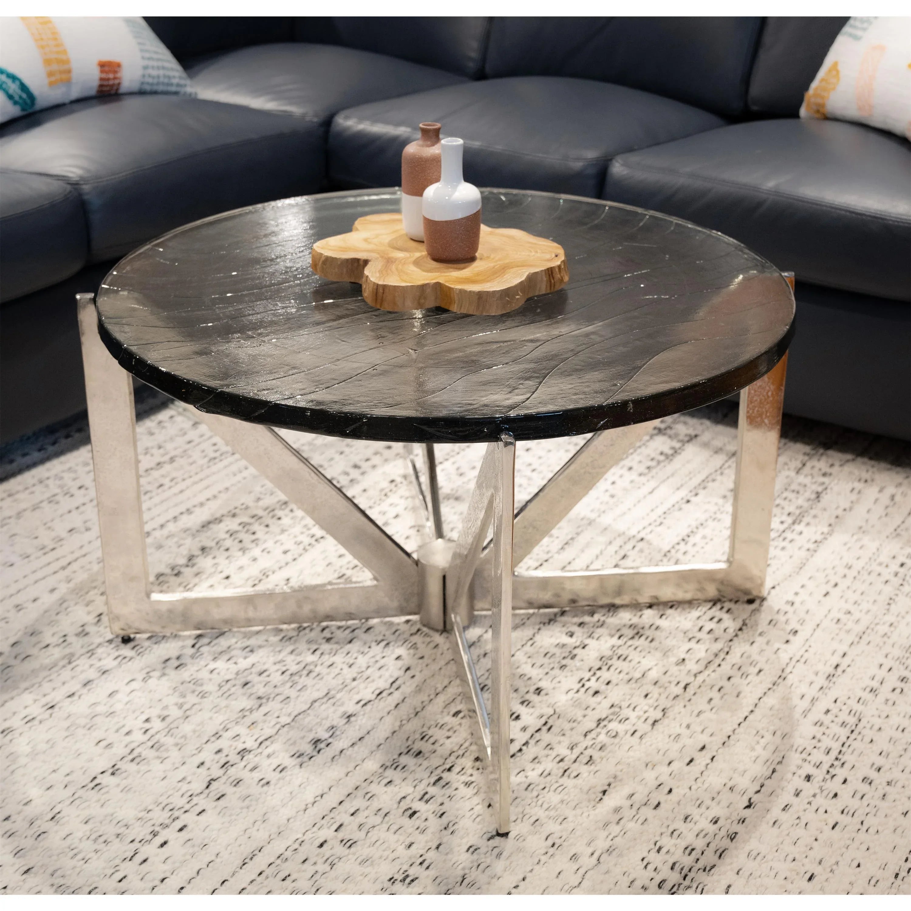 Jano Round Cocktail Table Base Riverside Furniture Tables