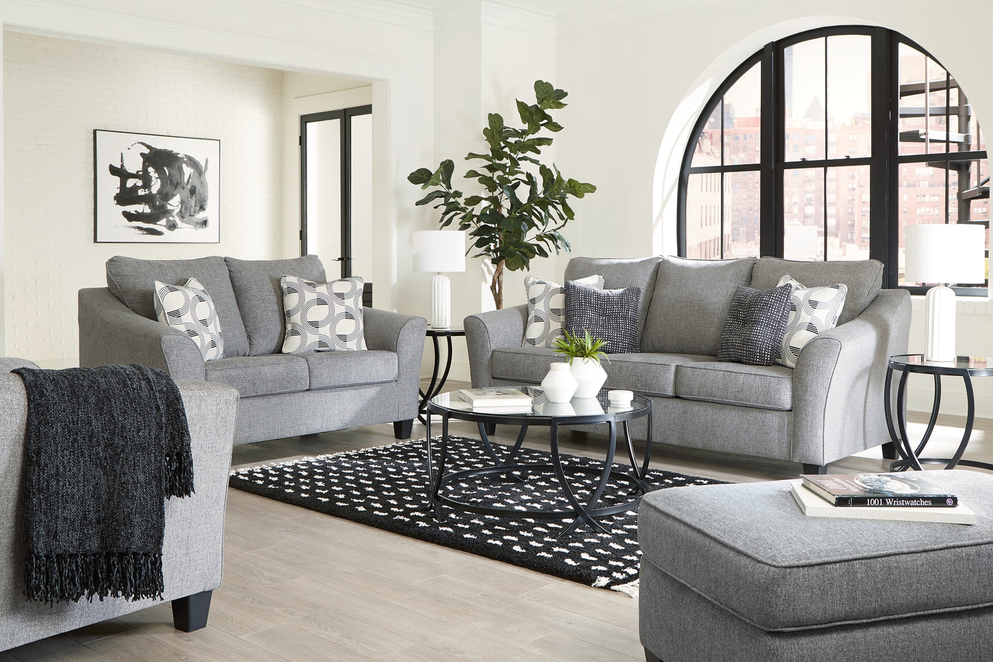 Mathonia Sofa, Loveseat, Oversized Chair and Ottoman