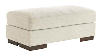 Maggie Ottoman — Birch Cream Rectangle, 44 Inches Wide Signature Design by Ashley® Living Room