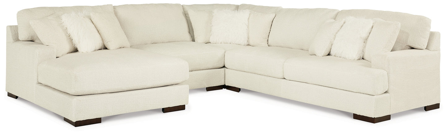 Zada 4-Piece Sectional with Ottoman