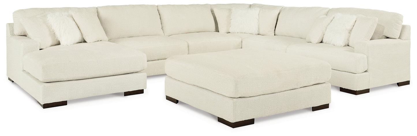 Zada 5-Piece Sectional with Ottoman