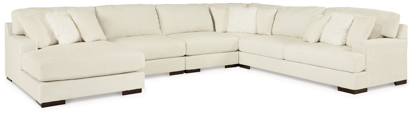 Zada 5-Piece Sectional with Ottoman