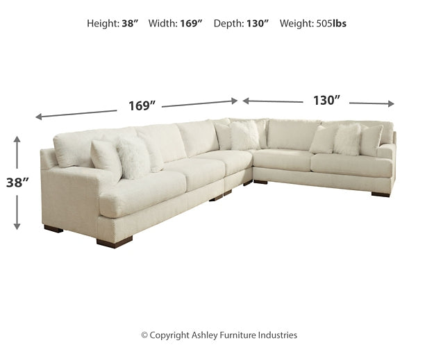 Zada 4-Piece Sectional with Ottoman