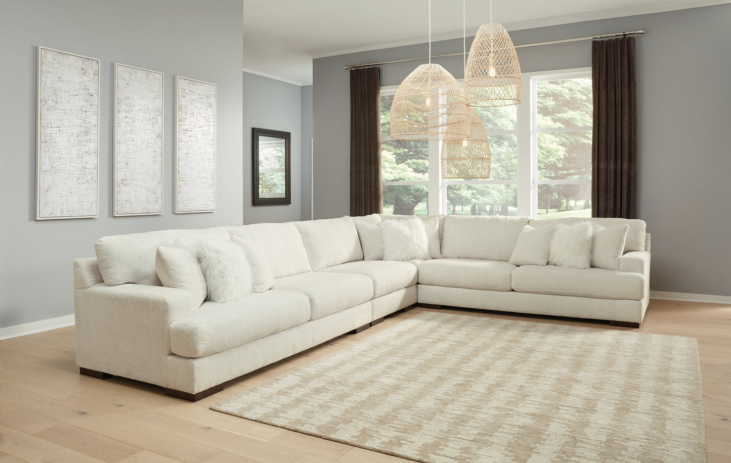 Zada 4-Piece Sectional with Ottoman