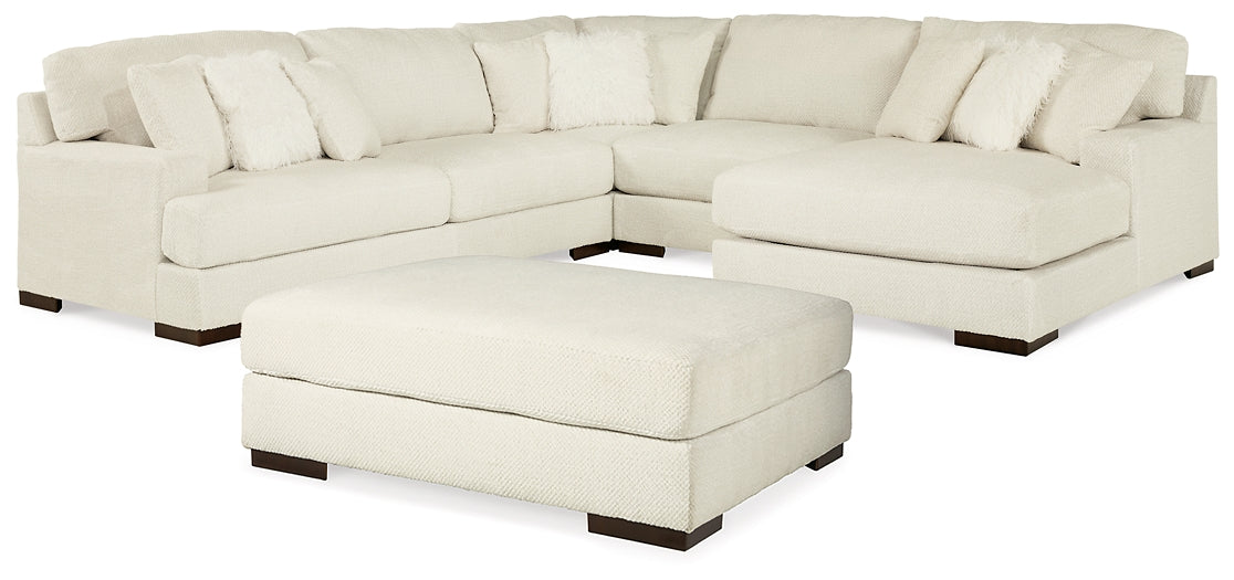 Zada 4-Piece Sectional with Ottoman