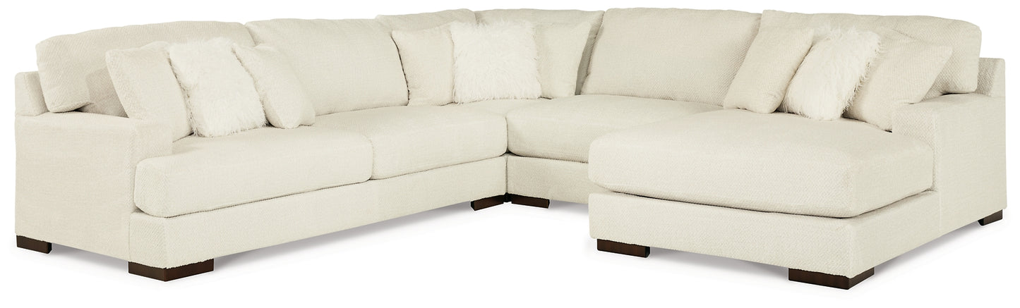 Zada 4-Piece Sectional with Ottoman