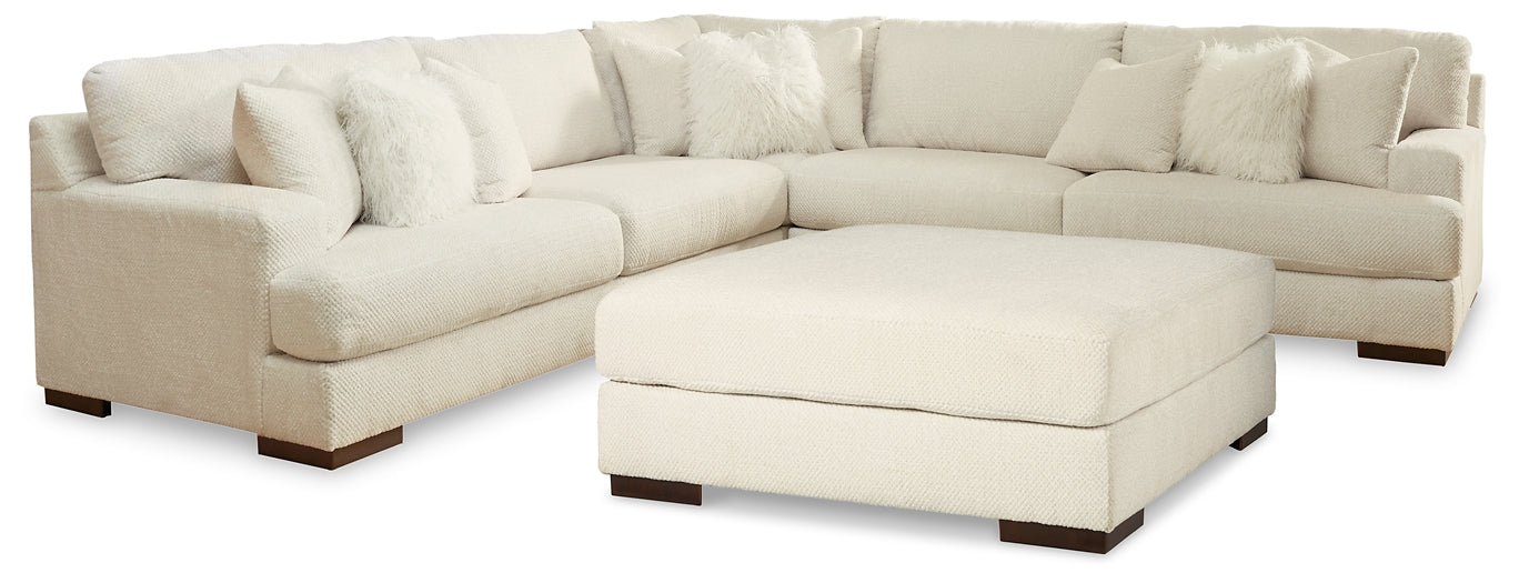 Zada 3-Piece Sectional with Ottoman