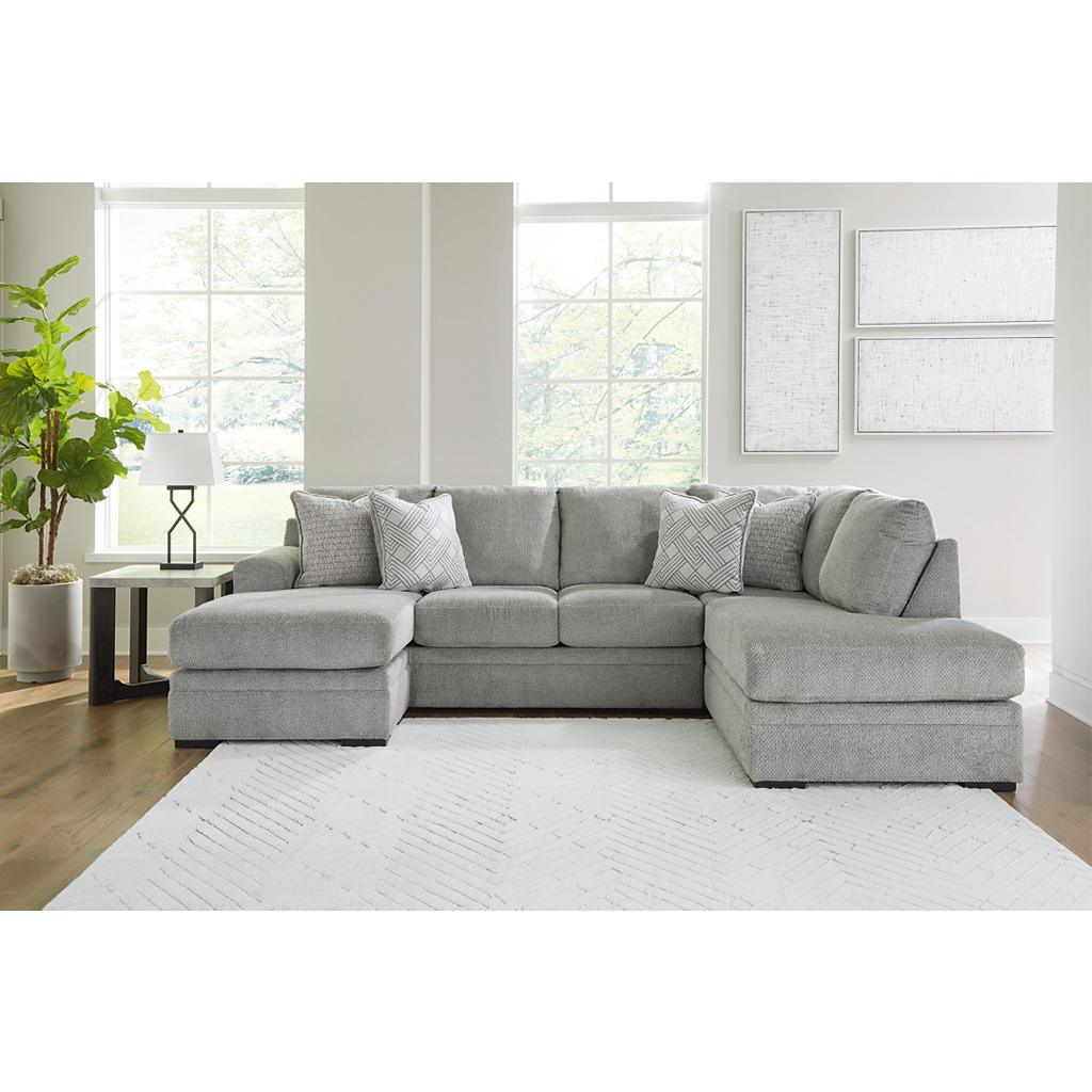Casselbury 2-Piece Sectional with Chaise — Cement Signature Design by Ashley® Living Room