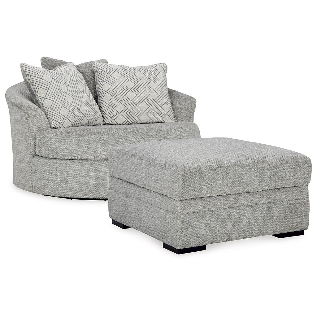 Casselbury Oversized Swivel Chair and Ottoman Signature Design by Ashley® Uncategorized